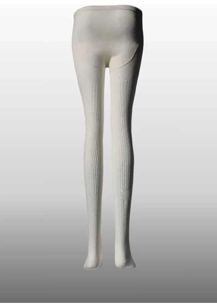 Kız Çocuk Karina Örgü Pamuklu Mevsimlik Ekru Renkli Külotlu Çorap fiyatları