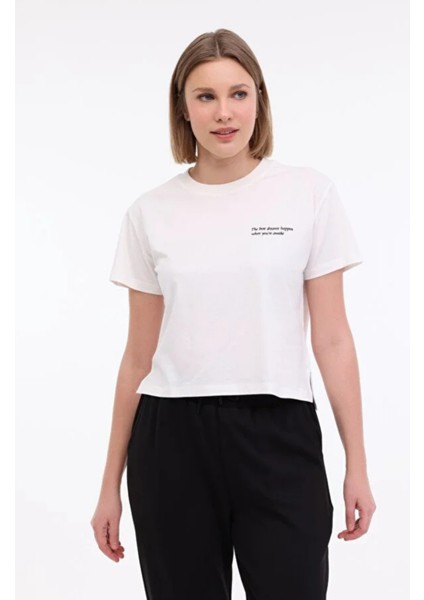 Wl Anna Ekru Kadın T-Shirt/ Tişört 101931819
