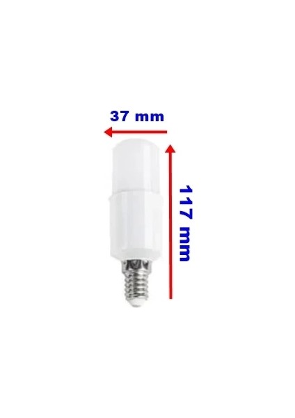 8W Mum Tip LED Ampul E-14 Duylu 3200K Günışığı