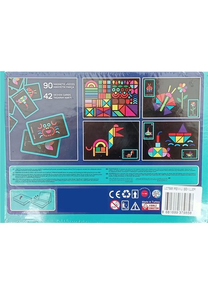 132 Parça Manyetik Şekiller Yazı Tahtalı Eğlenceli Eğitici Set
