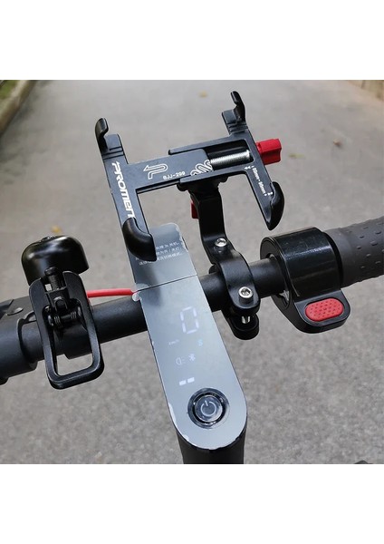 Titanyum Stili Alüminyum Alaşımlı Bisiklet Telefon Tutacağı SJJ-299B Kaymaz Alüminyum Alaşım Cep Telefonu Tutucu Için Xiaomi M365 Max G30 Elektrikli Scooter Bisiklet Bisiklet Aksesuarları Tutun fırsatları