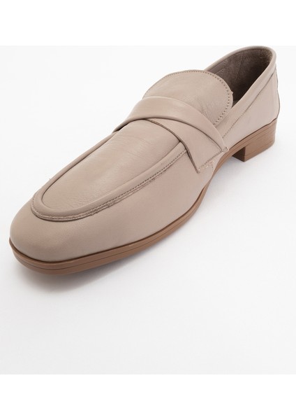 Splıce Taş Deri Kadın Loafer Ayakkabı