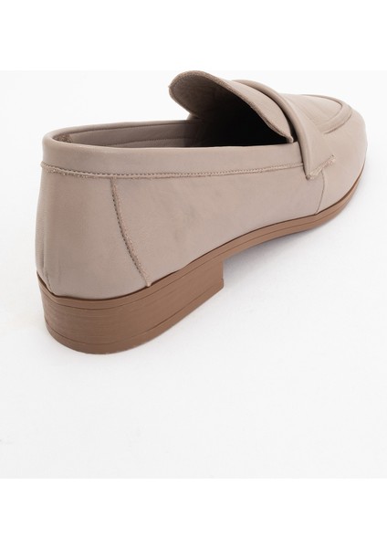 Splıce Taş Deri Kadın Loafer Ayakkabı