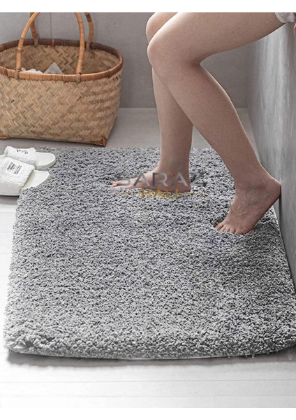 Su Emici Banyo Ayak Halısı Havlusu Pofuduk Kaymaz Yıkanabilir Tüylenmez 40 x 60