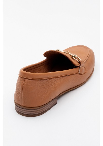Trexıe Taba Cilt Deri Tokalı Kadın Loafer Ayakkabı fırsatları