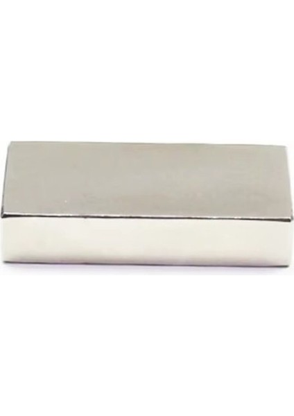 1 Adet 60X25X10 mm Güçlü Neodyum Mıknatıs, Köşeli Magnet, N35 Kalite