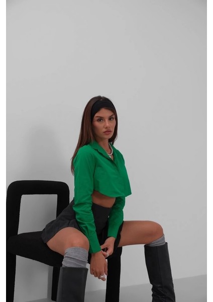 Anşet Detay Crop Gömlek