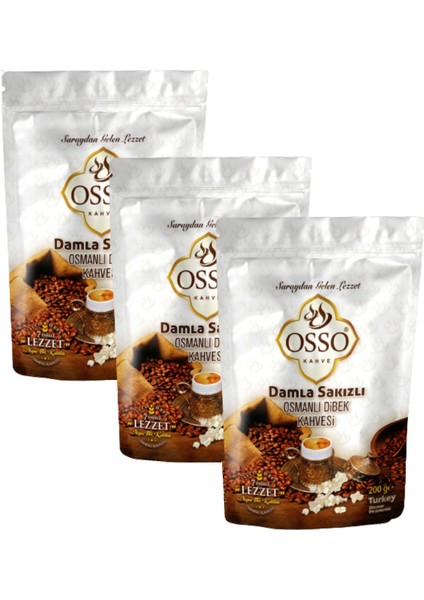 Damlasakızlı Dibek Kahvesi 3 x 200 gr