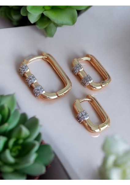 Özel Seri Premium Taşlı Geometrik Çelik Kararmaz Küpe fiyatları