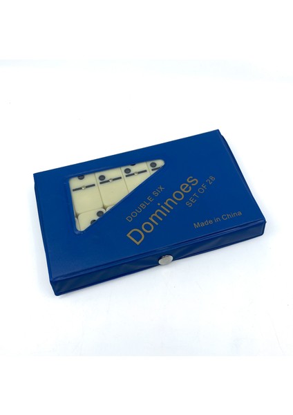 Mavi Çantalı Domino 28 Taşlı Set