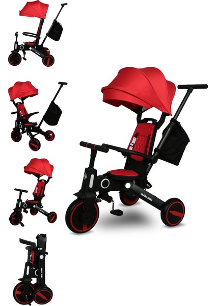 Trike Plus F5 Ebeveyn Kontrollü Çift Yönlü Katlanabilir Bisiklet