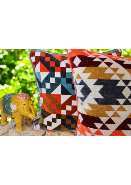 Mofhomecollection Kilim Desen Kırlent Kılıfı modelleri