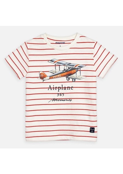 Erkek Çocuk Kısa Kol Çizgili Tişört
