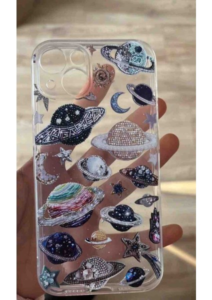 Galaksi Baskılı Apple iPhone 16 Pro Max Telefon Kılıfı