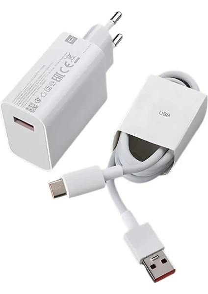 Honor Magic6 Lite Uyumlu Şarj Aleti Type-C 67W Hızlı Şarj (Supercharge) Adaptörü + Kablo