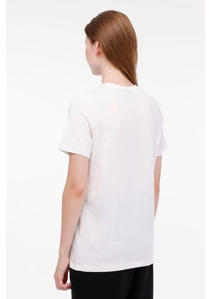 Wb C Neck 11CT122 5fx Kadın Ekru Tişört 101931626