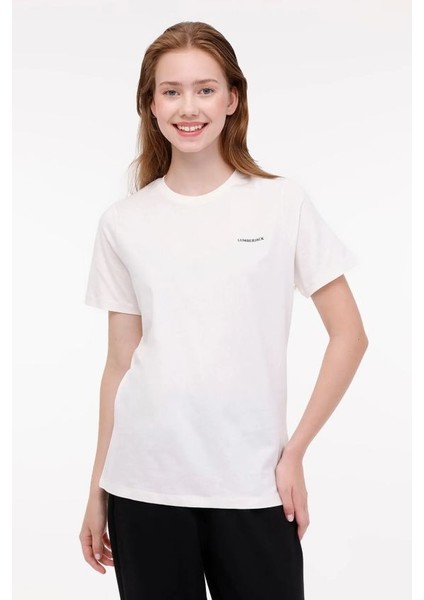 Wb C Neck 11CT122 5fx Kadın Ekru Tişört 101931626