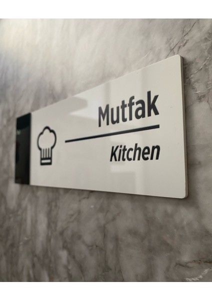 Pearl Black Serisi Mutfak Kapı Isimliği modelleri
