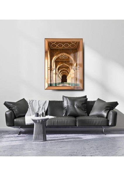 Ayna Çerçeveli Cama Baskılı Dini Camii Cam Tablo fiyatları