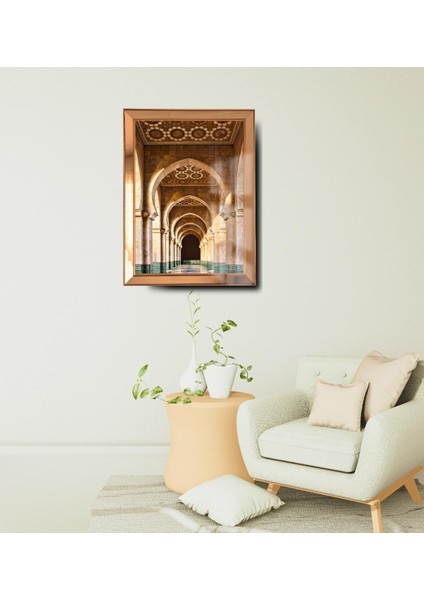 Ayna Çerçeveli Cama Baskılı Dini Camii Cam Tablo indirimleri