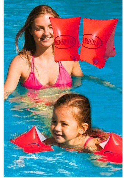 Deniz Kolluğu Turuncu Havuz Yüzme Kolluk 30X15 cm Çocuk Kolluk