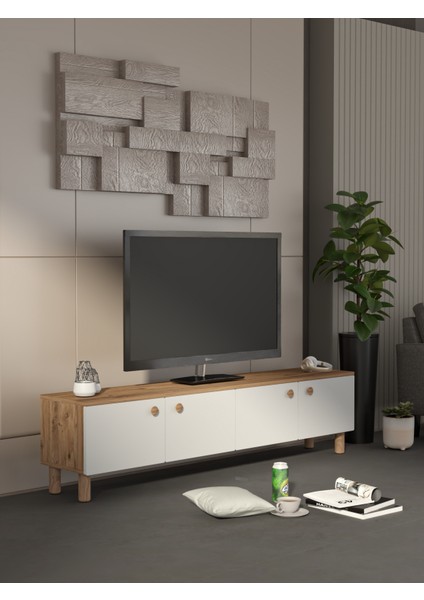 Bohem 180 cm Beyaz Tv Ünitesi fırsatları