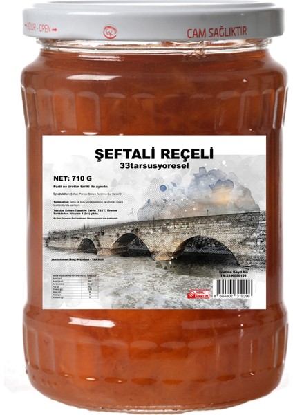 Ev Yapımı Şeftali Reçeli 710 G