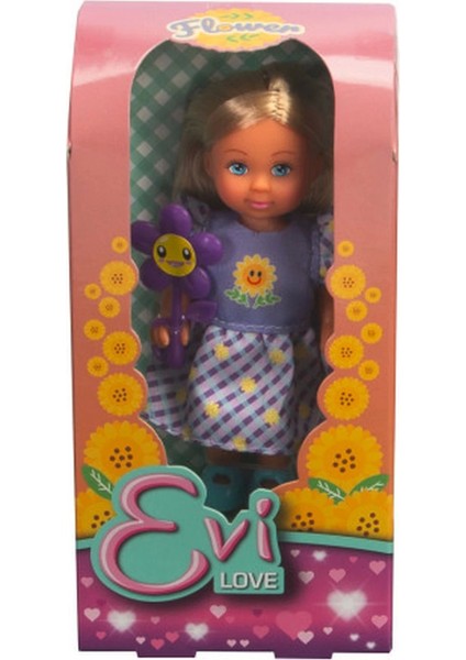 Evi Love Flowers - Çiçekli Oyuncak Model Bebek 15 cm - 1 Adet