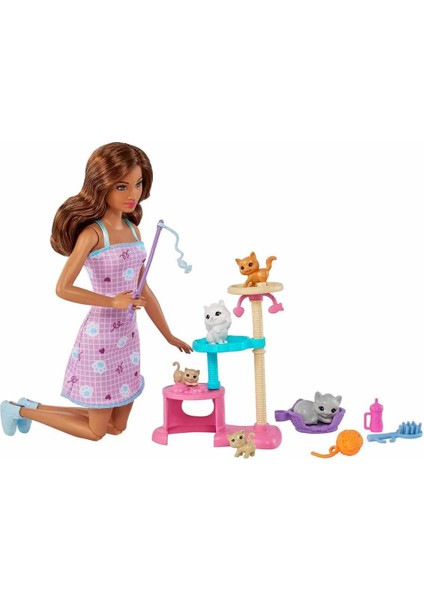 Model Bebek ve Yavru Kedileri Oyun Seti HHB70