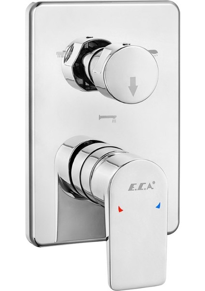 Eca Dalia Yuvarlak Ankastre Gömme Banyo Bataryası Duş Seti Tüm Parçalar Dahil Tavandan 30X30 fiyatları