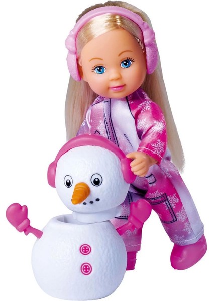 Evi Love Sevimli Kar Kıyafeti ve Kardan Adam 12 cm