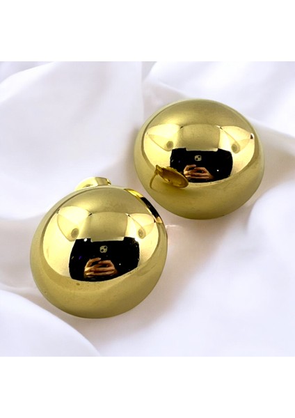 Trend Yuvarlak Gold Vintage Küpe fiyatları