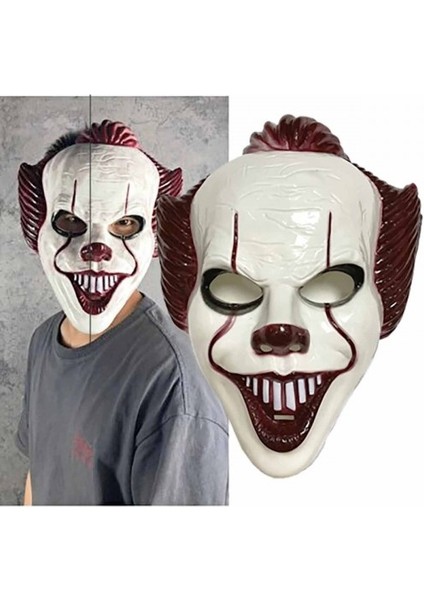 Vıp Pennywise Halloween Pennywise Mask Cadılar Bayramı Katil Palyaço Korku Maskesi Palyaço Maskesi