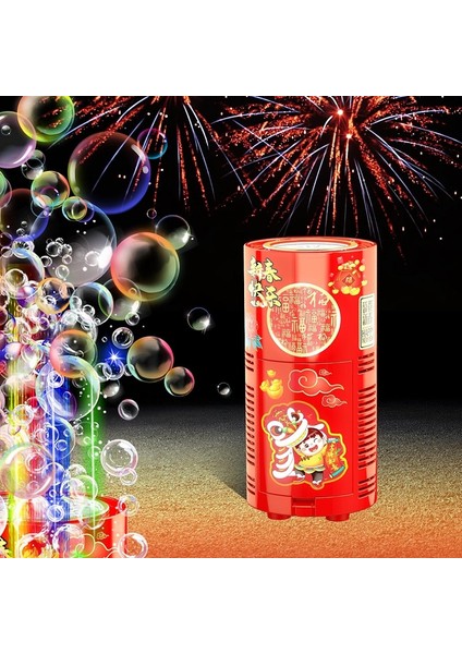 Vıp Fire Works Bunnle Machine Sesli LED Işıklı Baloncuk Makinesi Işıklı Otomatik Baloncuk Makinesi