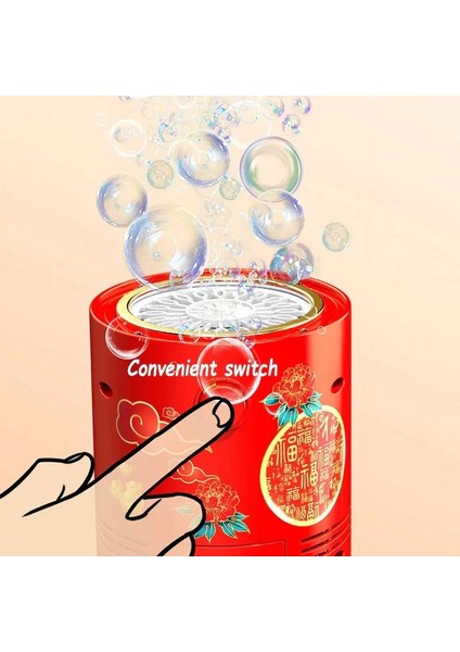 Vıp Fire Works Bunnle Machine Sesli LED Işıklı Baloncuk Makinesi Işıklı Otomatik Baloncuk Makinesi