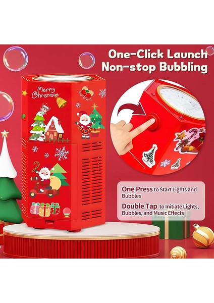 Vıp Fire Works Bunnle Machine Sesli LED Işıklı Baloncuk Makinesi Işıklı Otomatik Baloncuk Makinesi