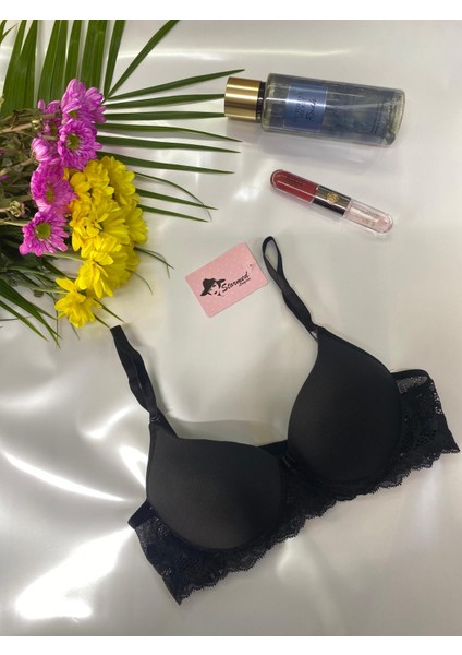 Iç Giyim Şık Kaliteli Dolgulu Sütyen S-160 Siyah