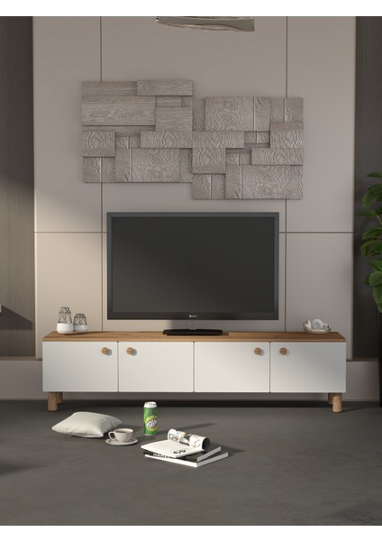 Bohem 180 cm Beyaz Tv Ünitesi