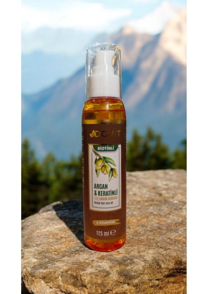 Saç Bakım Serumu Argan & Keratinli ve Biotinli Herbal Hair Care Oil