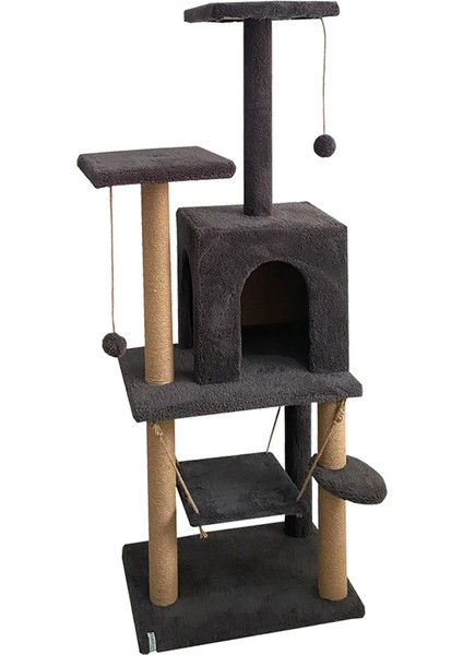 Y01 Salıncaklı Yuvalı Lüx Kedi Tırmalama Oyun Evi fiyatları