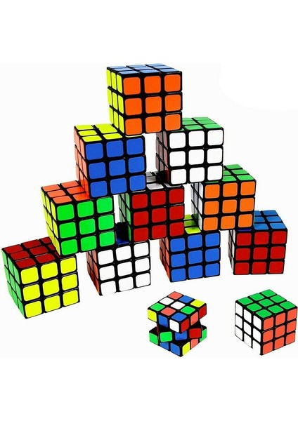 12 Adet Vıp 3x3 Zeka Küpü 3x3 Sabır Küpü 3x3 Rubiks Cube Takılma Yapmaz Eğitici Oyuncak Zeka Küpü