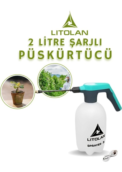 Zirai Ilaçlama Makinesi Şarjlı 2lt (Turkuaz)