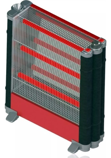 Elektrikli Isıtıcı Soba 3 Çubuklu Isıtıcı 2700W Şömine Grate