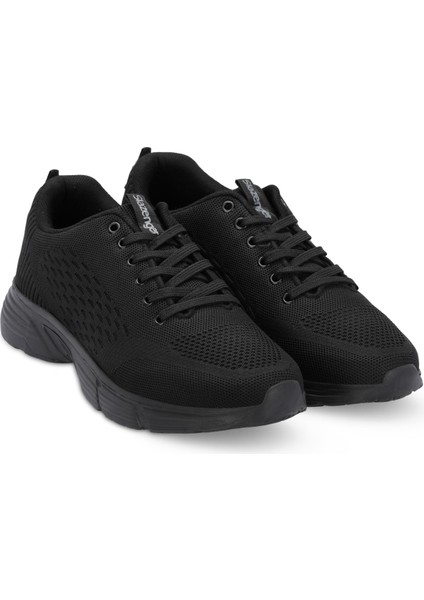 LEVER I Büyük Beden Erkek Sneaker Koşu & Yürüyüş Ayakkabısı Siyah / Siyah