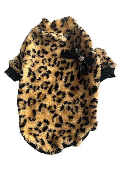 Mıss Daısy Petboutıque Yarım Balıkçı Leopar Polar Kedi Köpek Sweati