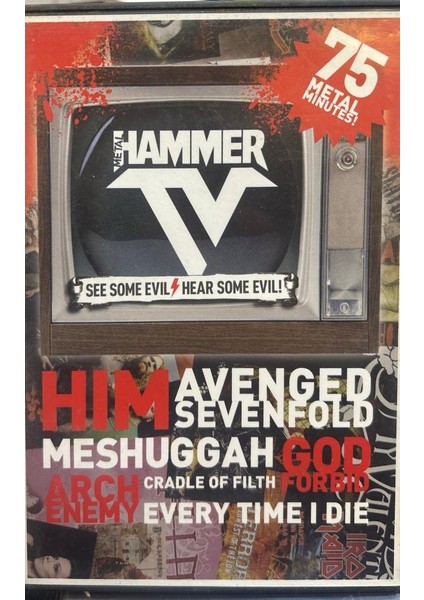 Dikkat DVD Metal Hammer Tv Hım Avenged Sevenfold God Forbid Arch Enemy Cradle Of Filth Opeth DVD
