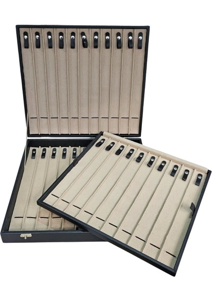 32'li Iki Katlı Tesbih (Ahşap Kasa) Siyah Deri Çanta& Kutu 35X38 cm indirimleri