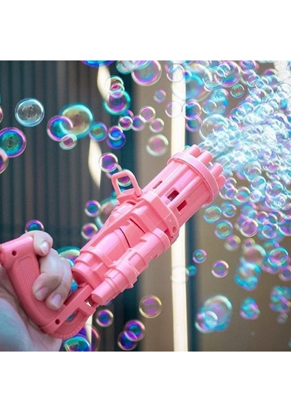 Pembe Çoklu Köpük Atan Köpük Tabancası Bubbles Gun Baloncuk Tabancası Pilli Köpük Makinası Pink Gun fiyatları