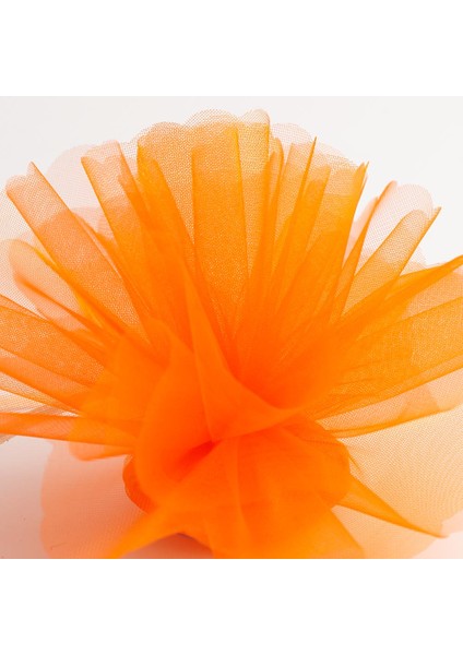 27 METRE x 70 cm Turuncu Süsleme Tülü Turuncu Tül Araba Çiçek Düğün Dekor Tül Orange Decoratıon Tulle