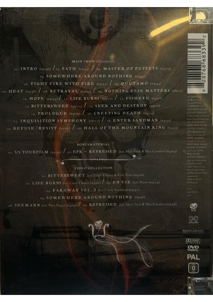 Dikkat DVD Apocalyptica – The Life Burns Tour 2006 Baskı DVD